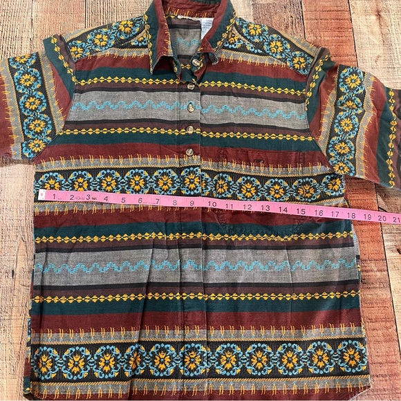 Fun colored button up - Picture 3 of 6